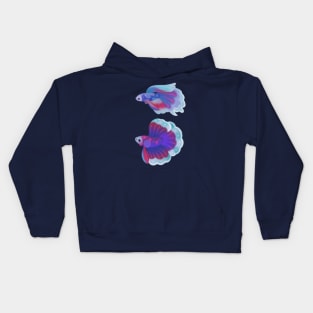 Blue betta 2 Kids Hoodie